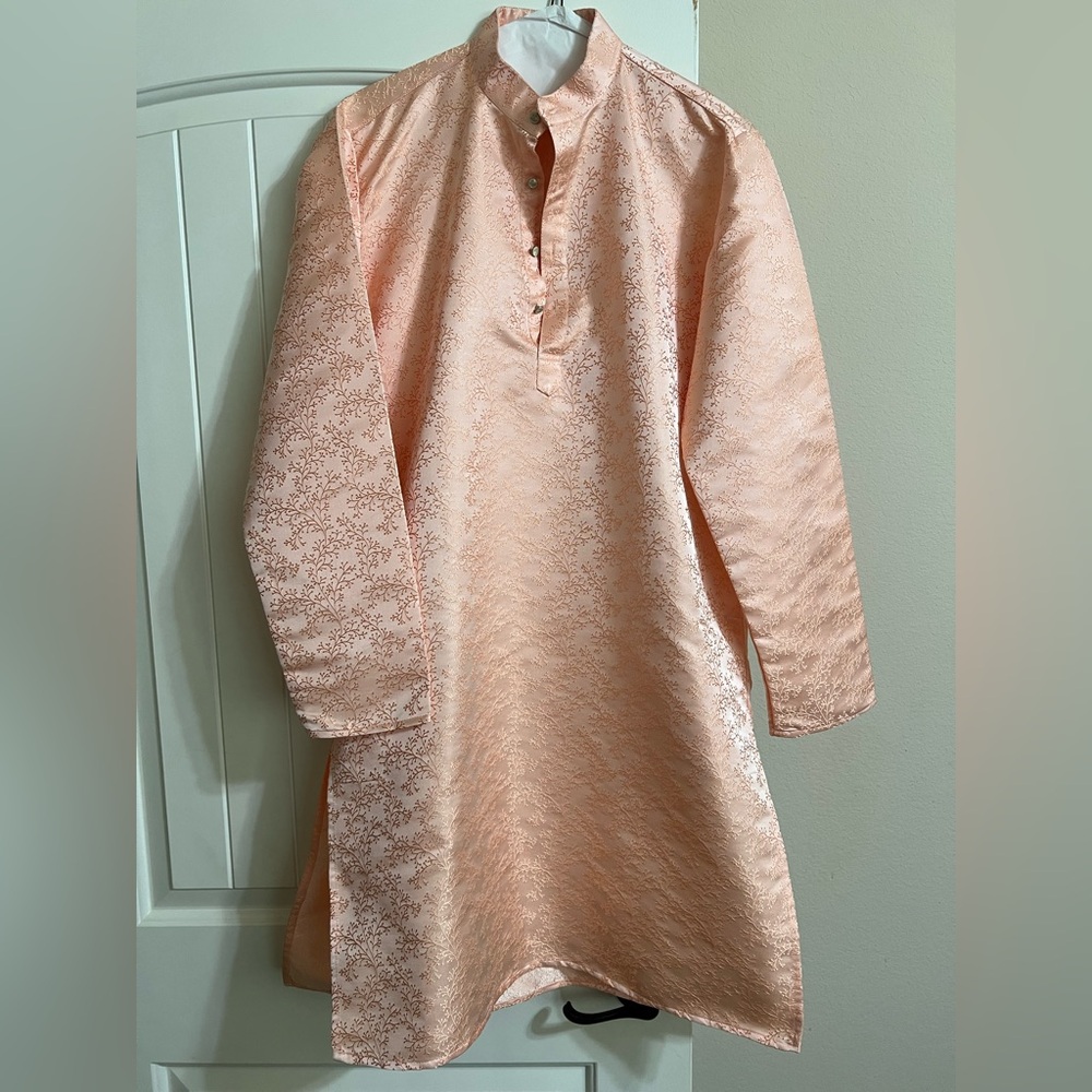Peach Men’s Kurta